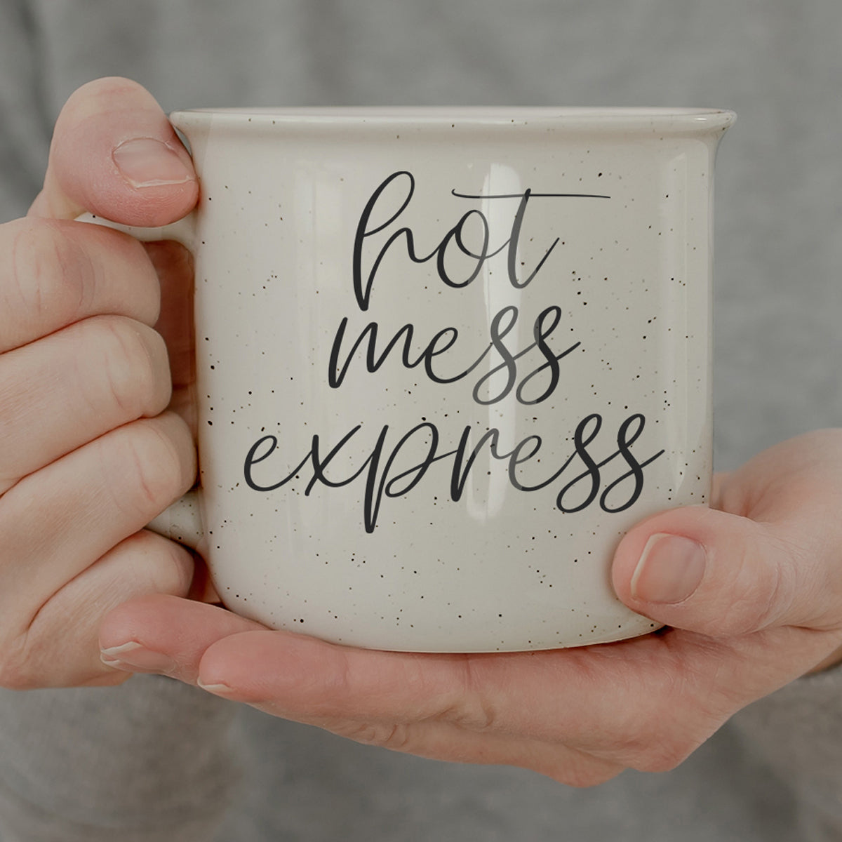 hot mess express coffee mug
funny mom life ceramic cup
chaos queen coffee mug